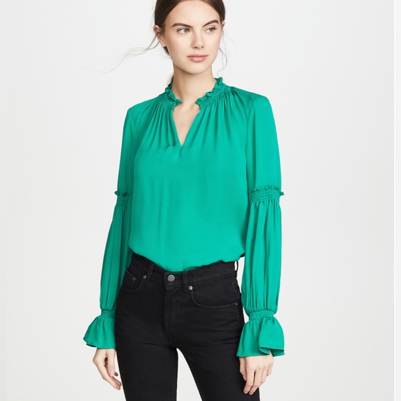 Beautiful emerald green blouse